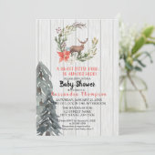 Een klein hertje is bijna hier Baby shower Kaart (Staand voorkant)