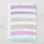 Een klein hertje is onderweg baby shower uit te no kaart (Achterkant)