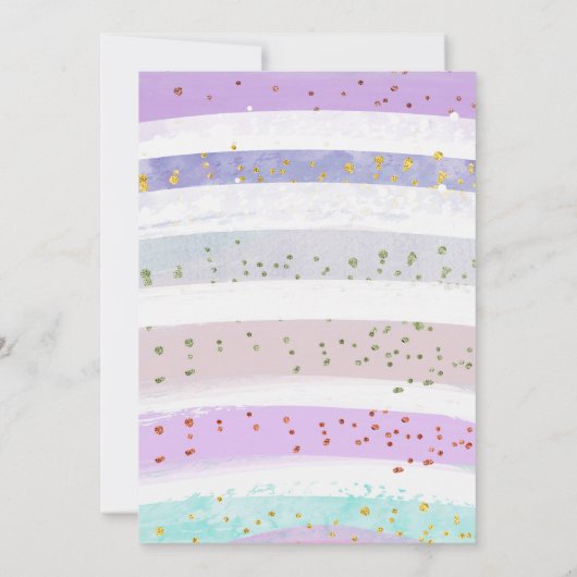 Een klein hertje is onderweg baby shower uit te no kaart (Achterkant)