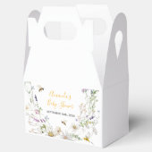 Een klein Honey Bee Wildflower Baby shower Bedankdoosjes (Geopend)