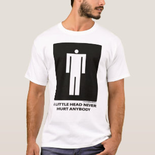 Een klein hoofd heeft nooit iemand pijn gedaan t-shirt