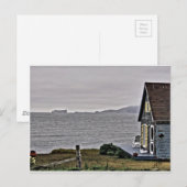 Een klein huis dat kijkt naar de rivier de St.Lawr Briefkaart (Voorkant / Achterkant)