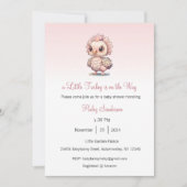 Een klein kalkoentje is op weg Uitnodiging, Bedank Kaart (Voorkant)