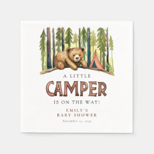 Een Klein Kampeerbos Baby Shower Servet