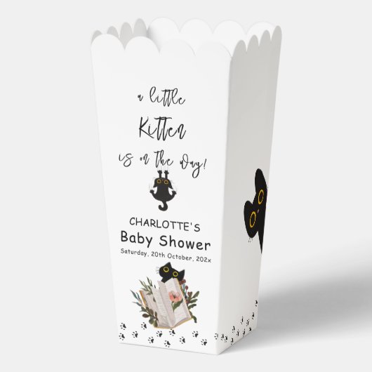 Een klein katje is onderweg naar Schattige kattenB Bedankdoosjes (Voorkant)