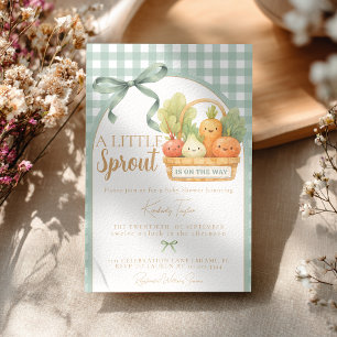 Een Klein Kiempje Is Op Weg Baby Shower Kaart