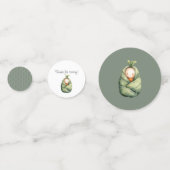 Een klein kiemplantje op de Weg Tafel Confetti (Achterkanten)