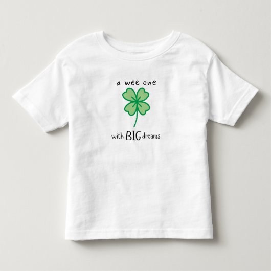 Een klein kind met GROTE dromen kinder t-shirt (Voorkant)