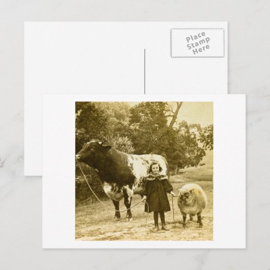 Een klein kind zal hen leiden briefkaart (Voorkant / Achterkant)