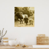 Een klein kind zal hen leiden poster (Keuken)