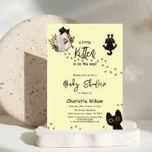 Een Klein Kitten Is Op Komst Mooie Kat Baby Shower