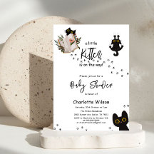 Een Klein Kitten Is Op Komst Mooie Kat Baby Shower