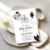 Een Klein Kittens Komt Op Weg Schattige Kat Baby S Kaart