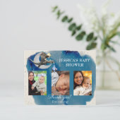 Een klein Knight Dragon Baby shower Dank je wel Briefkaart (Staand voorkant)