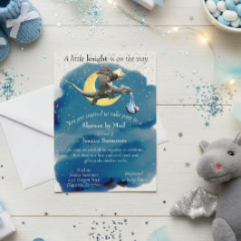 Een klein Knight Dragon Baby shower van Mail Silve Briefkaart