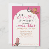 Een klein koeienmeisje is onderweg naar het baby s kaart (Voorkant)