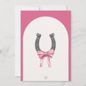 Een klein koeienmeisje is onderweg naar het baby s kaart (Achterkant)