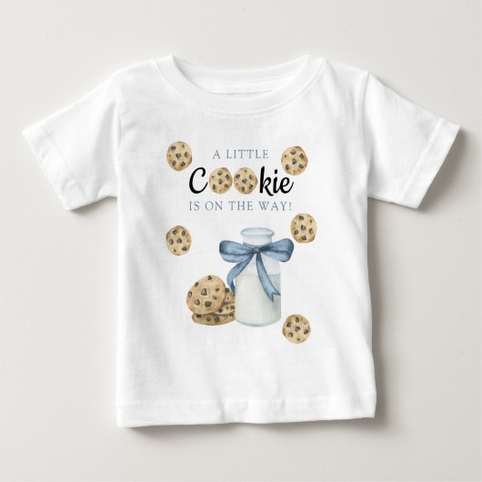 Een klein koekje is onderweg naar het Baby shower (Voorkant)