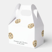 Een klein koekje is onderweg naar het Baby shower Bedankdoosjes (Achterkant)