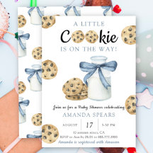 Een klein koekje is onderweg naar het Baby shower