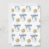 Een klein koekje is onderweg naar het Baby shower Kaart (Achterkant)