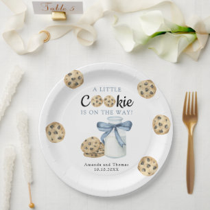 Een klein koekje is op komst Baby shower Papieren Bordje