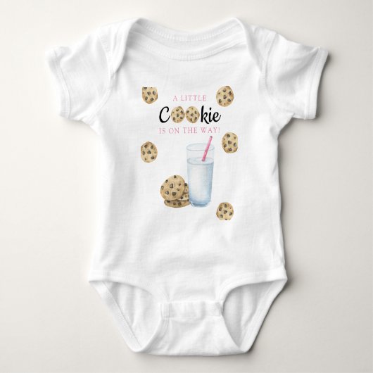 Een klein koekje is op komst Baby shower Romper (Voorkant)