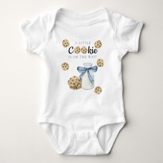 Een klein koekje is op weg Baby shower Romper (Voorkant)