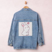 Een klein konijn gemaakt van gevoelens denim jacket (Hangar)