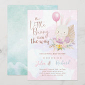 een klein konijntje is onderweg kaart (Voorkant / Achterkant)