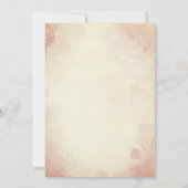 Een klein konijntje is onderweg naar het baby show kaart (Achterkant)