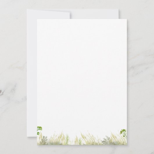 Een klein konijntje is onderweg uitnodigen kaart (Achterkant)