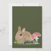 Een klein konijntje is op komst Baby Shower Kaart (Achterkant)