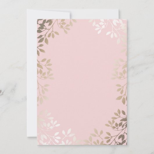 Een klein konijntje is op weg naar het Baby shower Kaart (Achterkant)