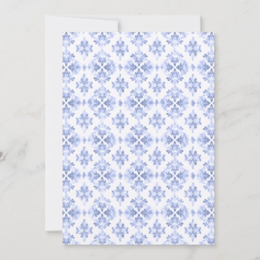 Een klein konijntje is op weg naar het Baby shower Kaart (Achterkant)