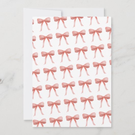 Een klein konijntje meisje Baby shower Kaart (Achterkant)