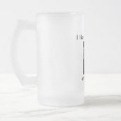 Een klein kopje op mijn bier matglas bierpul (Links)