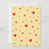 Een klein kuiken is op weg naar het baby shower kaart (Achterkant)