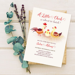 Een klein kuiken staat op het punt om Baby shower Kaart