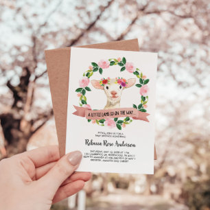 Een klein lammetje is op weg Baby shower Kaart