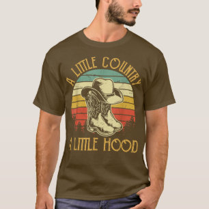 Een klein land met een kleine Hood Hip Hop Rap Mus T-shirt