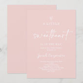 Een klein lief Baby shower meisje Kaart (Voorkant / Achterkant)