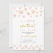 Een klein lief Baby shower meisje Kaart (Voorkant)