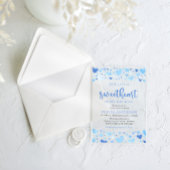 Een klein liefje Blue Valentijn Baby shower Acryl Uitnodigingen