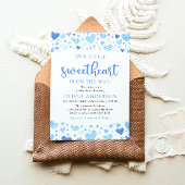 Een klein liefje Blue Valentijn Baby shower Kaart