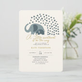 Een klein liefje Elephant Boy Baby shower Kaart (Staand voorkant)
