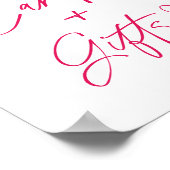 Een klein liefje Kaarten en geschenken teken Poster (Hoek)