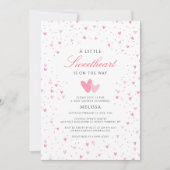 Een klein liefje meisje Baby shower Kaart (Voorkant)