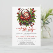 Een klein lieveheersbeestje Baby shower Kaart (Staand voorkant)