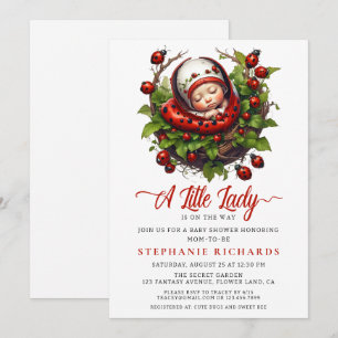 Een klein lieveheersbeestje Baby shower Kaart